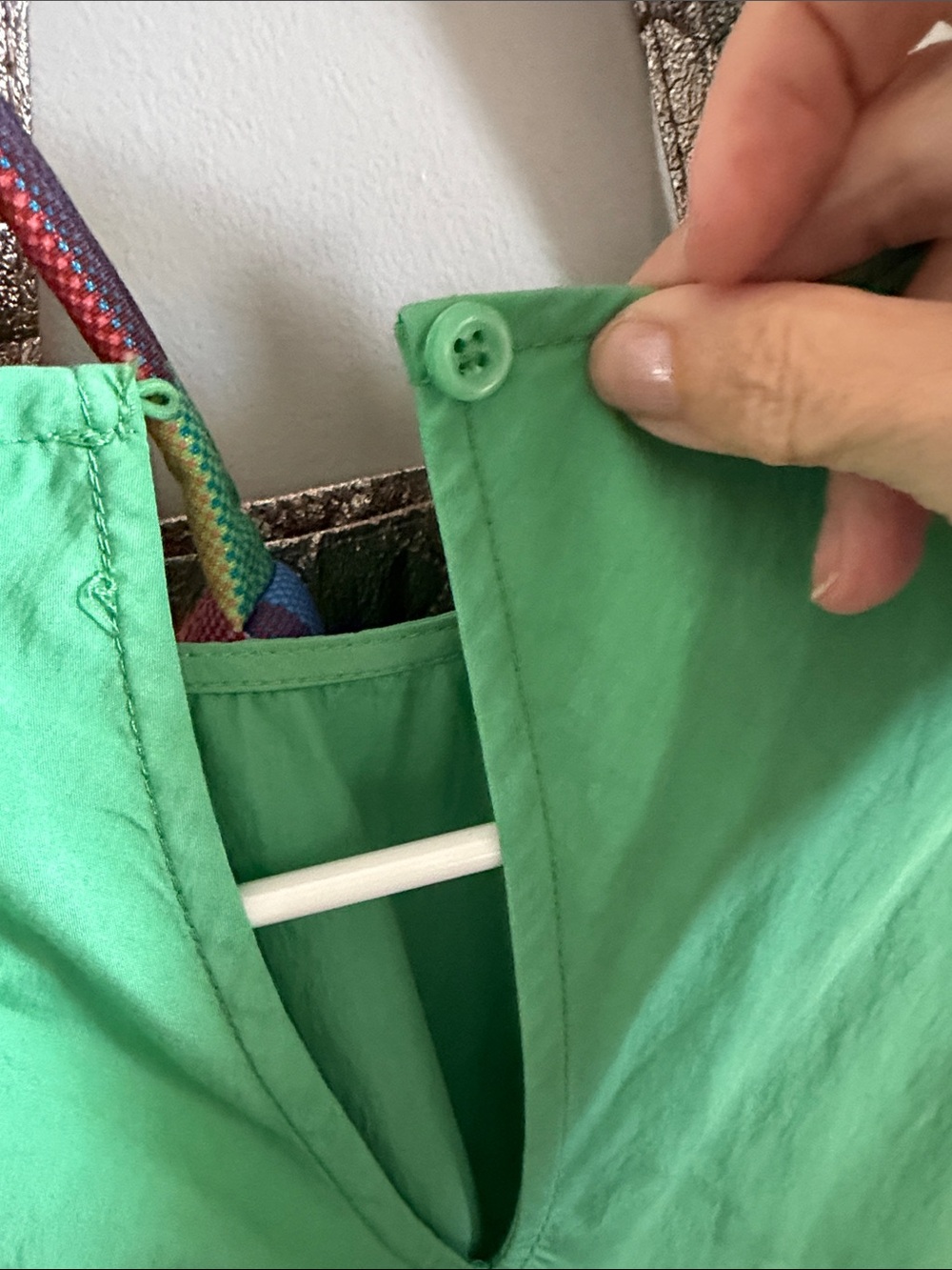 Green Ruffle Maxi Dress Small - Picture 3 of 5